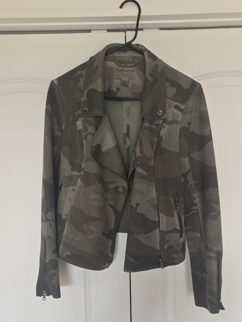 Marrakech Olive Camo Moto Jacket